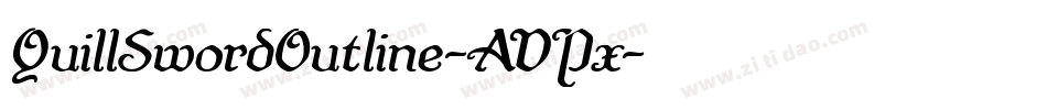 QuillSwordOutline-AVPx字体转换