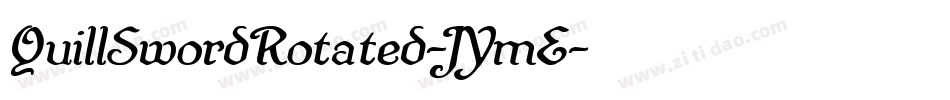 QuillSwordRotated-JYmE字体转换