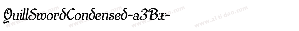 QuillSwordCondensed-a3Bx字体转换