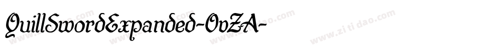 QuillSwordExpanded-OvZA字体转换 QuillSwordExpanded-OvZA字体转换
