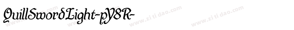 QuillSwordLight-pY8R字体转换 QuillSwordLight-pY8R字体转换