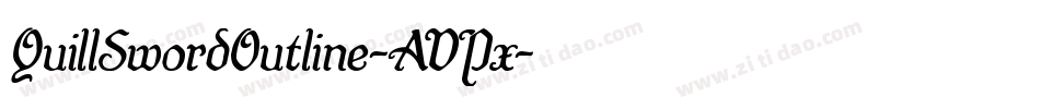 QuillSwordOutline-AVPx字体转换