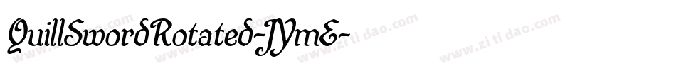 QuillSwordRotated-JYmE字体转换