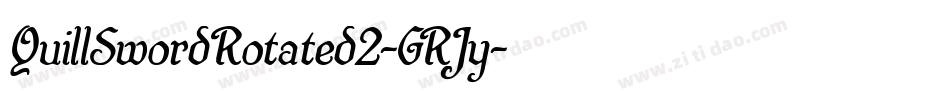 QuillSwordRotated2-GRJy字体转换