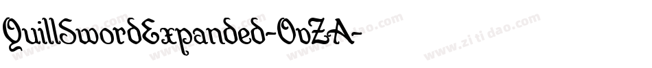 QuillSwordExpanded-OvZA字体转换 QuillSwordExpanded-OvZA字体转换
