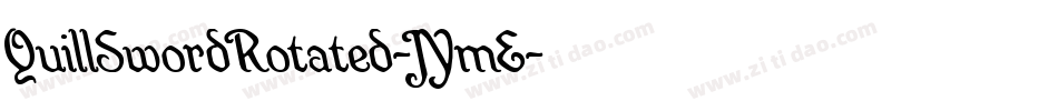QuillSwordRotated-JYmE字体转换