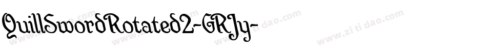 QuillSwordRotated2-GRJy字体转换