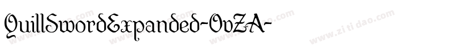 QuillSwordExpanded-OvZA字体转换 QuillSwordExpanded-OvZA字体转换