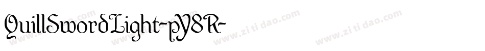 QuillSwordLight-pY8R字体转换 QuillSwordLight-pY8R字体转换