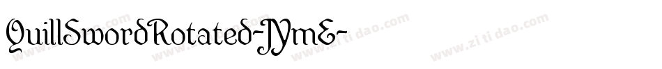 QuillSwordRotated-JYmE字体转换