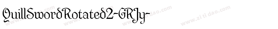 QuillSwordRotated2-GRJy字体转换