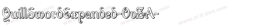QuillSwordExpanded-OvZA字体转换 QuillSwordExpanded-OvZA字体转换