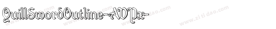 QuillSwordOutline-AVPx字体转换