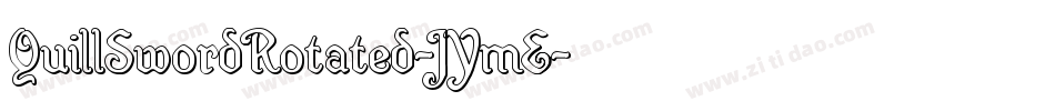 QuillSwordRotated-JYmE字体转换