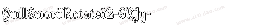 QuillSwordRotated2-GRJy字体转换