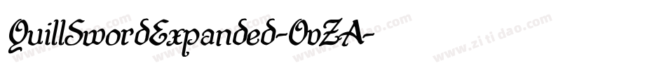 QuillSwordExpanded-OvZA字体转换 QuillSwordExpanded-OvZA字体转换