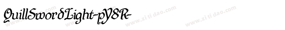 QuillSwordLight-pY8R字体转换 QuillSwordLight-pY8R字体转换