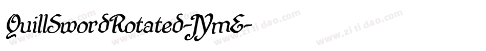QuillSwordRotated-JYmE字体转换