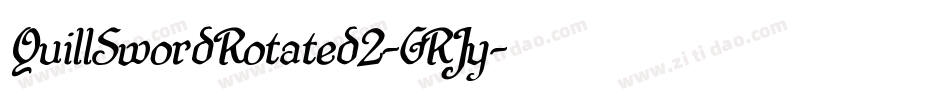 QuillSwordRotated2-GRJy字体转换
