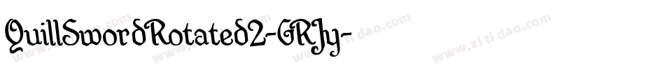 QuillSwordRotated2-GRJy字体转换
