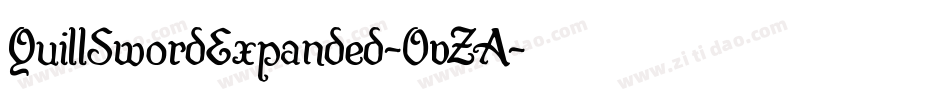 QuillSwordExpanded-OvZA字体转换 QuillSwordExpanded-OvZA字体转换