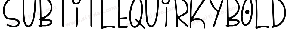 SubtitleQuirkyBold-DRY1字体转换