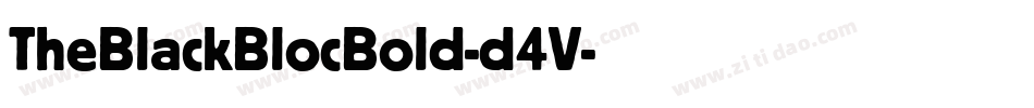 TheBlackBlocBold-d4V字体转换