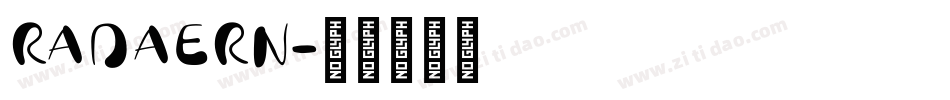 RADAERN字体转换