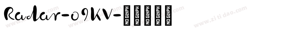 Radar-o9KV字体转换