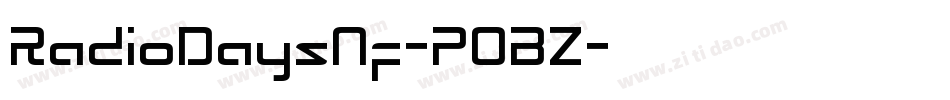 RadioDaysNf-POBZ字体转换