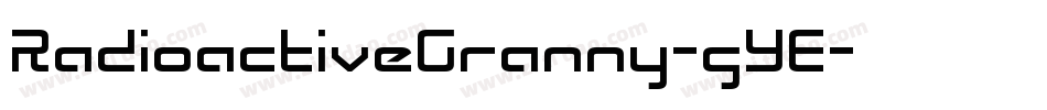 RadioactiveGranny-gYE字体转换
