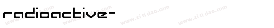 radioactive字体转换