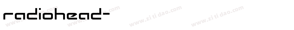 radiohead字体转换