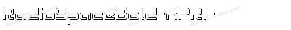 RadioSpaceBold-nPR1字体转换