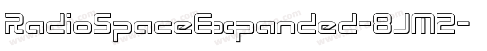 RadioSpaceExpanded-8JM2字体转换 RadioSpaceExpanded-8JM2字体转换