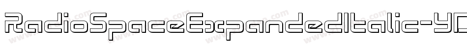 RadioSpaceExpandedItalic-YDza字体转换