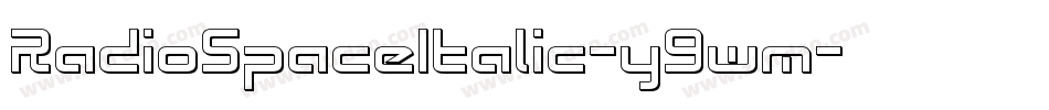 RadioSpaceItalic-y9wm字体转换