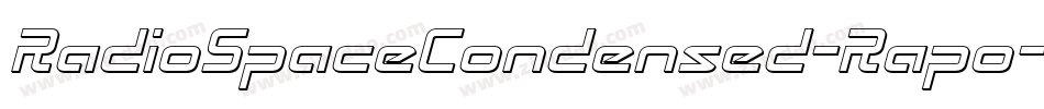 RadioSpaceCondensed-Rapo字体转换