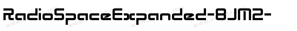 RadioSpaceExpanded-8JM2字体转换 RadioSpaceExpanded-8JM2字体转换