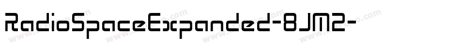 RadioSpaceExpanded-8JM2字体转换 RadioSpaceExpanded-8JM2字体转换