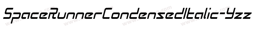 SpaceRunnerCondensedItalic-Yzz8j字体转换
