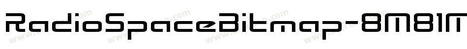RadioSpaceBitmap-8M81M字体转换 RadioSpaceBitmap-8M81M字体转换