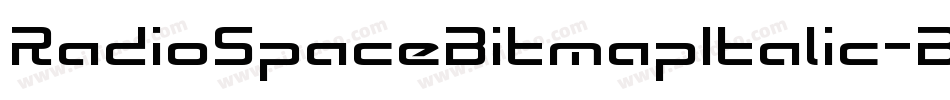 RadioSpaceBitmapItalic-BWBwB字体转换