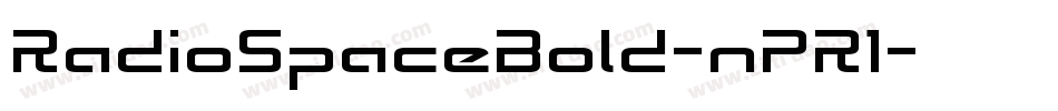 RadioSpaceBold-nPR1字体转换