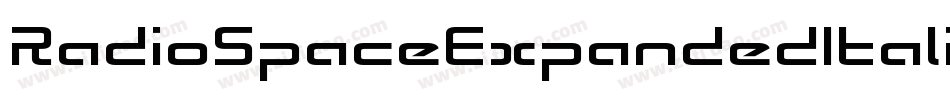 RadioSpaceExpandedItalic-YDza字体转换