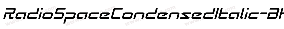RadioSpaceCondensedItalic-BKW3字体转换