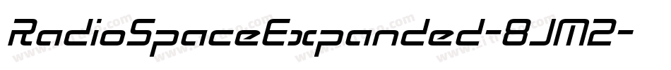 RadioSpaceExpanded-8JM2字体转换 RadioSpaceExpanded-8JM2字体转换