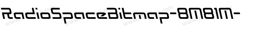 RadioSpaceBitmap-8M81M字体转换 RadioSpaceBitmap-8M81M字体转换