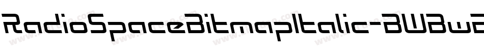RadioSpaceBitmapItalic-BWBwB字体转换