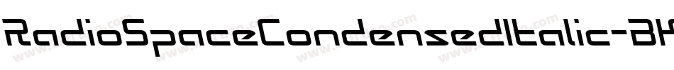 RadioSpaceCondensedItalic-BKW3字体转换